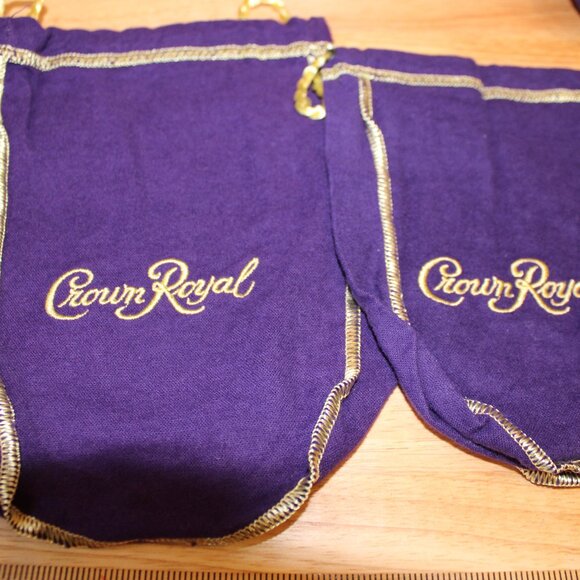 Crown Royal Bags Lot of 2 small - Picture 1 of 4